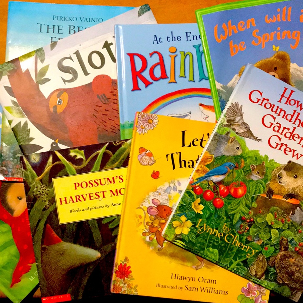 Children’s Woodland Animal/Spring books. Lot of 8 books.